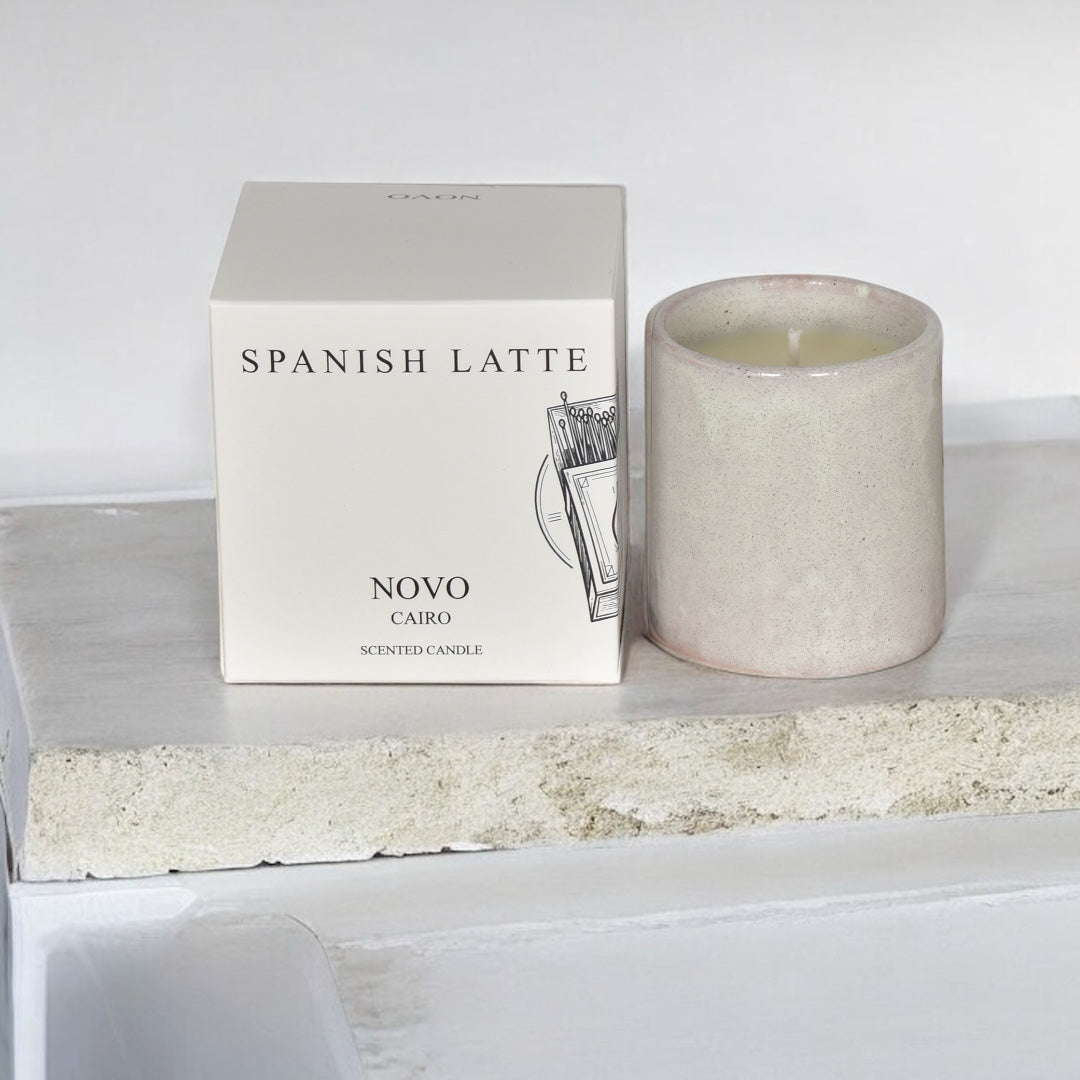 NOVO Spanish Latte Candle - Warm Aromas of Creamy Espresso